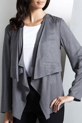 Autograph Essentials Open Front Drape Waterfall Jacket [T50-0235-S]