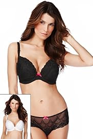 2 Pack Limited Collection Floral Embroidered Padded DD-G Bras