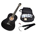 4/4 Konzertgitarre mit Zubeh�rset: Gitarrentasche, Gurt, Stimmpfeife, Satz Ersatzsaiten und Plektrum