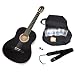4/4 Konzertgitarre mit Zubeh�rset: Gitarrentasche, Gurt, Stimmpfeife, Satz Ersatzsaiten und Plektrum