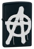 Zippo Lighter More Anarchy, Black Matte