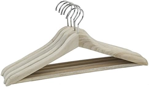 Camphor Wood Suit Hanger - Multifunctional Executive Hanger, 5 Pack - 18 Inch Hanger