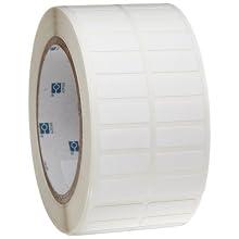 Brady THT-152-499-3 0.375" Width x 1" Height, B-499 Nylon Cloth, Matte Finish White Thermal Transfer Printable Label (3000 per Roll)