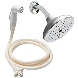 Rinse Ace 3513 2-in-1 Convertible Rainfall Showerhead, Satin Nickel