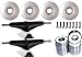 TENSOR Truck Package GLOSS WHITE BLACK 52 Wheels ABEC 9