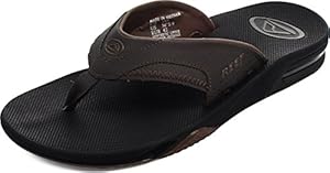 Reef Men's Fanning Flip Flop, Vintage Brown, 8 M US