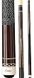 Rosewood Forearm Lucasi Natural Maple Points Two-Piece 58" Billiard Cue (18-21 oz)