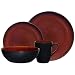 Gibson Antica Roma 16-piece Dinnerware Set Service for 4, Red