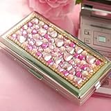 デコジュエリー雑貨 ジュエルシガレットケース ロングサイズ ピンク（ハート）　CG133428