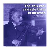 Einstein Intuition Quote Poster (14.00 x 14.00)