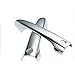 Kust ls3967w Door Exterior Handle Konb Trims Intelligent Style with 3 Keys Holes,Pack of 4 Pieces of Chrome Plating Material Trims Fit for 2015/16 Honda Crv)