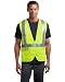 CornerStone Men's Big ANSI Class 2 Mesh Back Safety Vest, Safety Yellow, Medium
