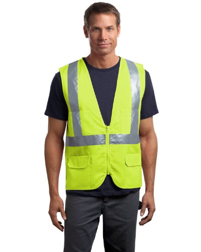 CornerStone Men’s Big ANSI Class 2 Mesh Back Safety Vest, Safety Orange, XX-Large