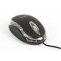 Maus optisch USB Mini mit LED - Beleuchtung mit blauer-roter LED - Kabell�nge 1,50 Meter - F�r Rechts- und Linksh�nder geeignet - Optische Mini-Notebook-Maus