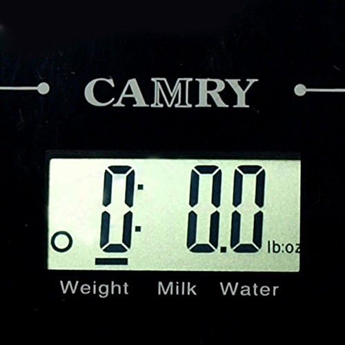 11 lbs x 0.1oz Digital Kitchen Scale EK9150 Slim Glass Top Black + Spare Battery