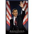 Barack Obama Destiny Unframed Print - 24 X 36"