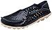 Serene Womens Leather Cowhide Hollow Out Casual Flat Driving Shoes Boat Loafers