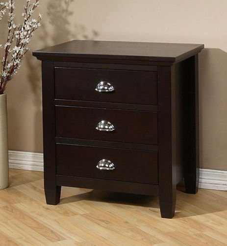 3 Drawer Nightstand Bedroom Furniture Espresso Table Buy Elittferi Fett