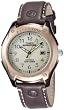 Timex Men's T46971 Expedition Aluminum Trail Analog White Dial Brown Strap Watch