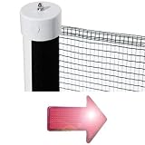 Kid Kusion 4735 Black Kid Safe Retractable Driveway Guard 25 foot With Free LED Safety Reflector Light