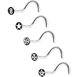 18 Gauge No. 1 Logo Nose Ring Pack