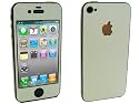 FrontLine iPhone4/4S用カーボンタイプスキンシール ホワイト