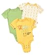 Disney Cuddly Bodysuit - Winnie The Pooh Follow Me 3-Pack