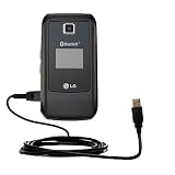 Classic Straight USB Cable for the LG 600g with Power Hot Sync and Charge capabilities - uses Gomadic TipExchange Technology