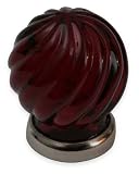 Taamba Cabinet Hardware TD G035 1 25 Glassware Cabinet Knobs Ruby Red w Nickel Base