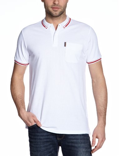 Ben Sherman Herren Poloshirt MC00065, Gr. 48/50 (M), Wei&szlig; (1) Preisvergleich