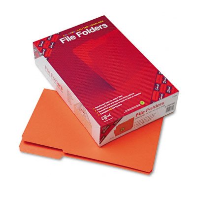 Smead Mfg File Folders Orange 100/Box