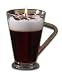 DecoGlow Glass Coffee Shop Collection 4.25-Inch x 4-Inch Glass Coffee Mug Filled With Irish Cream Scented Gel Candle