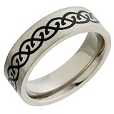 Image of Titanium TI4401-7 Enamelled Ring