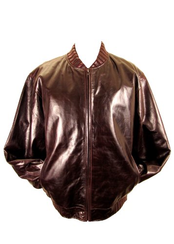 Knoles & Carter Men's Egyptian Varsity Bomber (XL, Bordeaux)