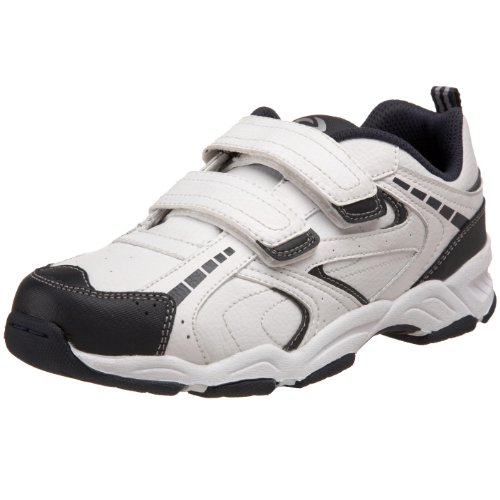 Stride Rite Contender H&L Athletic Sneaker (Toddler/Little Kid/Big Kid),White/Navy,11 M US Little Kid