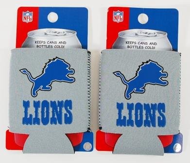 SET OF 2 DETROIT LIONS NFL CAN KADDY KOOZIES