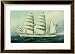 The East African in Full Sail Framed Art Poster Print by Antonio Jacobsen, 32x24