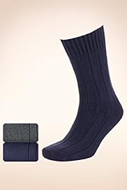 2 Pairs of North Coast Cotton Rich Ribbed Socks
