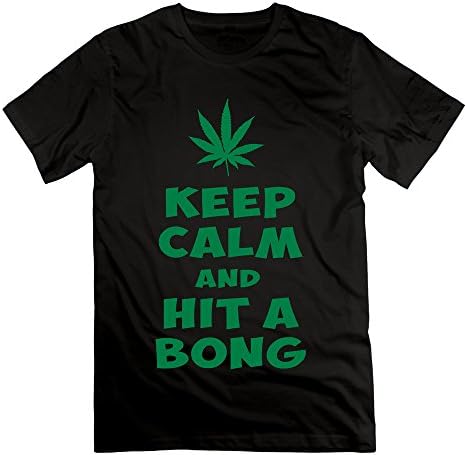 Men's Keep Calm And Hit A Bong Short-sleeve T-shirt Black