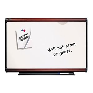 Quartet : Premium Dry-Erase Board, Porcelain/Steel, 72 x 48, White/Mahogany Frame -:- Sold as 2 Packs of – 1 – / – Total of 2 Each