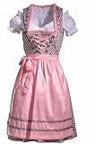 DIRNDL INGE TRACHTENSET ROSA BRAUN, 36