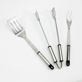 Landmann 0204 Stainless Steel Stainless Steel Barbecue Tool Set (3 Pieces)