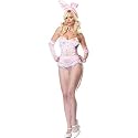 Pink Tuxedo Bunny Costume Adult