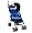 Royal Blue with Black