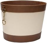 Global Views Stirrup Detail Log Holder, Canvas and Brown