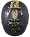 DOT Flat Black Flame Laughing Skull Helmet