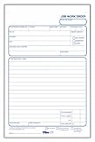 TOPS 2-Part Carbon Job Work Order Forms, 5.5 x 8.38 Inches, 50 Sheets per Pack, White and Manila, (3467)