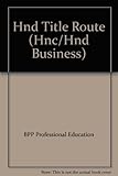 HNC HND business : course book