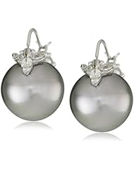 Gabrielle Sanchez 13.2x13.5mm Slate Grey Tahitian Pearl Earrings
