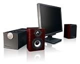 Axiom Audiobyte Computer Speakers - Real Wood Burled Walnut, Cherry Finish